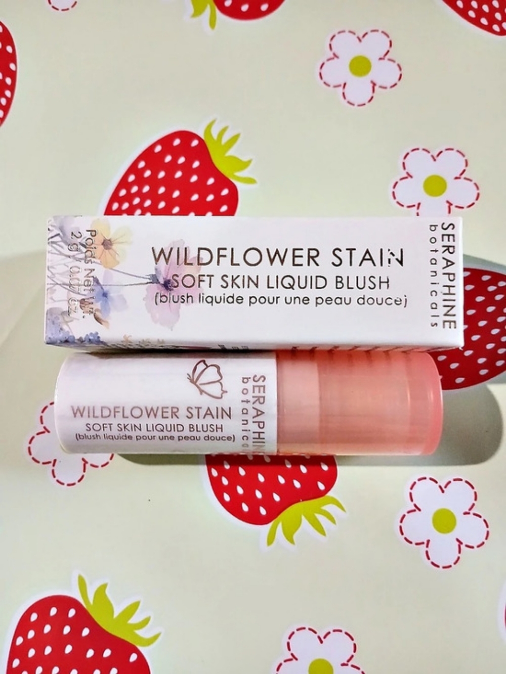 SERAPHINE BOTANICALS Wildflower Stain Liquid Blush SEALED, FULL SIZE NIB